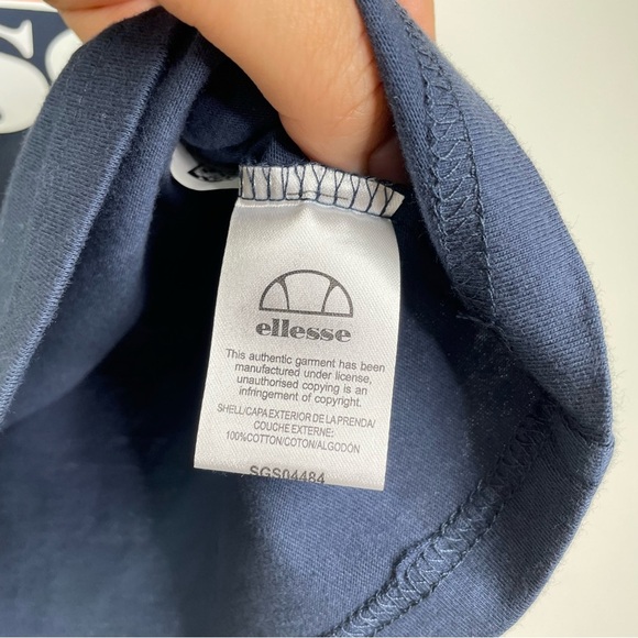 Ellesse Womens Alberta Cropped T-Shirt Navy, Large - Picture 10 of 12